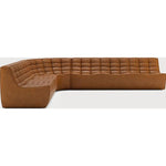 N701 Old Saddle 90° Round Left Corner Modular Sofa Set  Ethnicraft