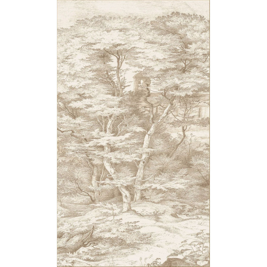 Neutral Toile 1 Framed Art - 49 x 85