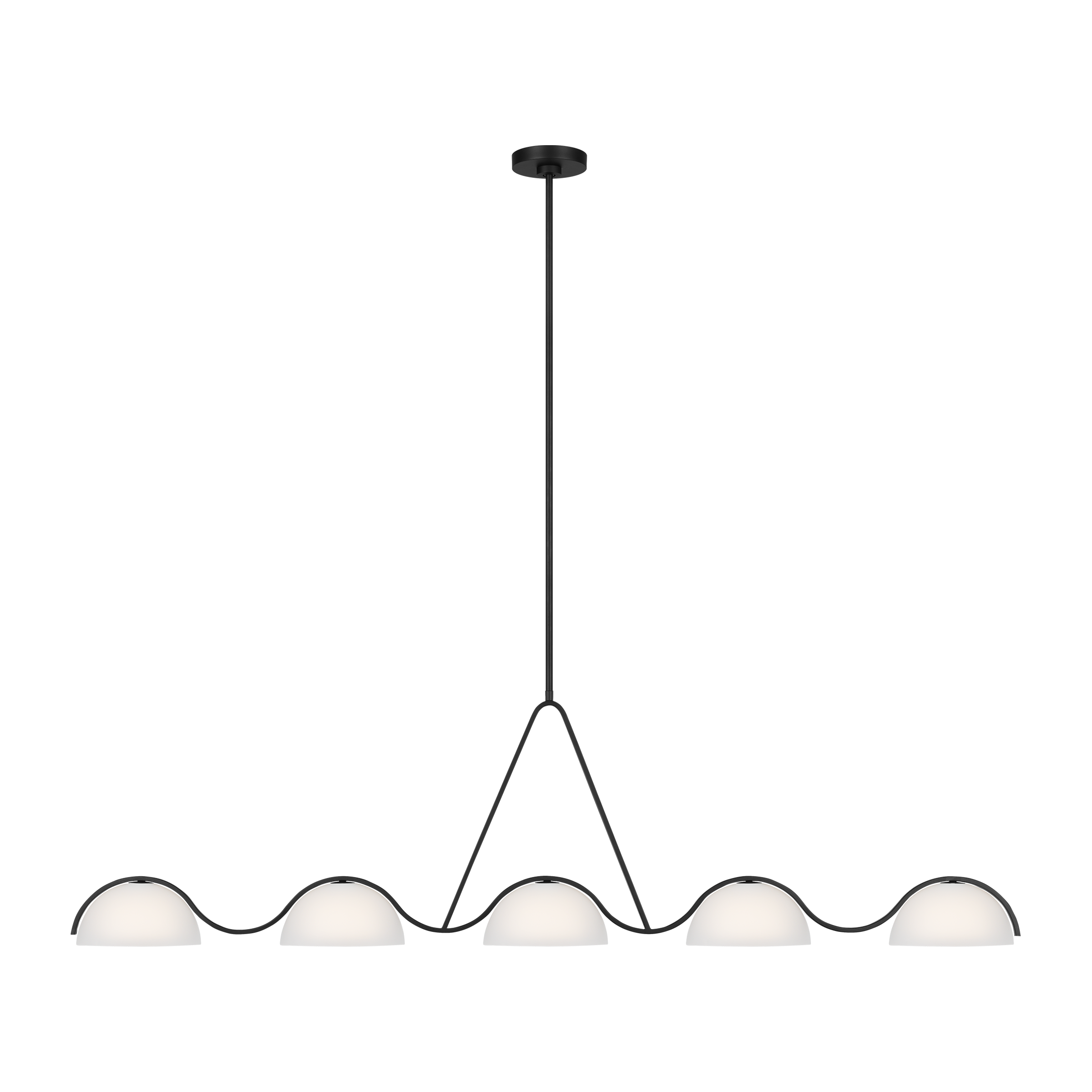 Featuring Nido Extra Large Linear Chandelier Midnight Black by Visual Comfort at Amethyst Home. The Nido series features a modern and minimalist design that perfectly blends elegance with functionality.
Overall Dimensions: 8" L x 8" W x 71.5" H. Amethyst Home provides interior design, new construction, custom furniture, and area rugs in the Washington metro area
