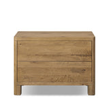 Featuring Noeline Worn Oak Veneer Nightstand by Four Hands at Amethyst Home. A thick plank of worn oak tops a wide dresser, meeting modern lines with a warm, natural feel. Dual drawer fronts feature a push-latch mechanism, bringing a seamless look to bedside storage.Overall Dimensions: 34.00"w x 19.50"d x 24.75"hWeight : 108.03 lbsMaterials : Oak Veneer, Solid Oak. Amethyst Home provides interior design, new construction, custom furniture, and area rugs in the Salt Lake City metro area