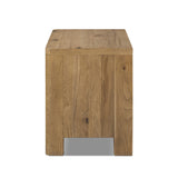Featuring Noeline Worn Oak Veneer Nightstand by Four Hands at Amethyst Home. A thick plank of worn oak tops a wide dresser, meeting modern lines with a warm, natural feel. Dual drawer fronts feature a push-latch mechanism, bringing a seamless look to bedside storage.Overall Dimensions: 34.00"w x 19.50"d x 24.75"hWeight : 108.03 lbsMaterials : Oak Veneer, Solid Oak. Amethyst Home provides interior design, new construction, custom furniture, and area rugs in the Salt Lake City metro area