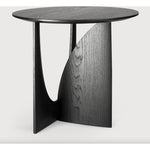 Oak Geometric Side Table - Black  Ethnicraft