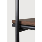 Featuring Oscar Teak Brown Hanging Rack by Ethnicraft at Amethyst Home. Bringing form and function to life, the Oscar collection ticks the right boxes. While some prefer the minimalist look, others may need more storage. Oscar offers practicality and organisation in the most elegant manner.Weight : 175 lbDimensions: 90.5 in W  x 44.5 in L x 10.5 in HAdjustable Feet : YesBrushed : NoCo. Amethyst Home provides interior design, new construction, custom furniture, and area rugs in the Omaha metro area