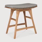 Featuring Osso Mocha Teak Outdoor Stool by Ethnicraft at Amethyst Home. The beauty of balance and symmetry found in nature has inspired the Osso collection. This solid teak stool takes quality and comfortable seating design outdoors. Use with or without seat cushion.Weight : 9 lb Dimensions: 13 in W x 20 in L x 20.5 in HBrushed : NoCollection : OssoFloor Protector : YesMain Mater. Amethyst Home provides interior design, new construction, custom furniture, and area rugs in the Washington metro area