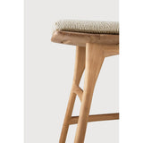 Featuring Osso Natural Teak Outdoor Stool by Ethnicraft at Amethyst Home. The beauty of balance and symmetry found in nature has inspired the Osso collection. This solid teak stool takes quality and comfortable seating design outdoors. Use with or without seat cushion.Weight : 9 lb Dimensions: 13 in W x 20 in L x 20.5 in HBrushed : NoCollection : OssoFloor Protector : YesMain Material. Amethyst Home provides interior design, new construction, custom furniture, and area rugs in the Tampa metro area