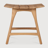 Featuring Osso No Cushion Teak Outdoor Stool by Ethnicraft at Amethyst Home. The beauty of balance and symmetry found in nature has inspired the Osso collection. This solid teak stool takes quality and comfortable seating design outdoors. Use with or without seat cushion.Weight : 8 lb Dimensions: 13 in W x 20 in L x 19.5 in HBrushed : NoCollection : OssoFloor Protector : YesMain M. Amethyst Home provides interior design, new construction, custom furniture, and area rugs in the Charlotte metro area