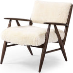 Papile Cream Shearling Chair  Four Hands