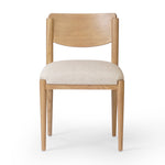 Featuring Piran Essence Natural Dining Chair by Four Hands at Amethyst Home. A celebration of simplicity. Natural nettlewood frames a comfortable linen-blend seat, while a subtle arc at the backrest's base softens clean, tapered lines. Performance fabrics are specially created to withstand spills, stains, high traffic and wear, ensuring long-term comfort and unmatched durabili. Amethyst Home provides interior design, new construction, custom furniture, and area rugs in the Newport Beach metro area