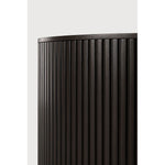 Designed by Jacques Deneef, the Roller Max is a clever multifunctional item that combines a coffee table with storage.  Encapsulated in its stacked wood-stick effect, the tabletop can be easily removed to hide the newspapers, toys, cushions and throws from daily life. The perfect solution for smaller living.
The tabletop can be removed to store objects inside the table. Amethyst Home provides interior design, new construction, custom furniture, and area rugs in the San Diego metro area