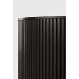 Designed by Jacques Deneef, the Roller Max is a clever multifunctional item that combines a coffee table with storage.  Encapsulated in its stacked wood-stick effect, the tabletop can be easily removed to hide the newspapers, toys, cushions and throws from daily life. The perfect solution for smaller living.
The tabletop can be removed to store objects inside the table. Amethyst Home provides interior design, new construction, custom furniture, and area rugs in the San Diego metro area