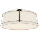 Featuring Callaway 18" Flush Mount by Visual Comfort at Amethyst Home. Enhance the lighting in any room with the Callaway 18" Flush Mount. Featuring a sleek and modern design, this ceiling light provides a soft, even glow. With its easy installation, high quality materials, and energy efficiency, it is a perfect addition to any home or office space.
Overal.  Amethyst Home provides interior design, new home construction design consulting, vintage area rugs, and lighting in the San Diego metro area.