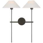 Featuring Hackney 25" Double Tail Sconce by Visual Comfort at Amethyst Home. Illuminate your space with the sleek and modern Hackney Double Tail Sconce. With its unique double tail design and 25" size, this sconce will provide the perfect amount of light for any room. Made with high-quality materials, it is sure to add a touch of elegance to your décor.Ove.  Amethyst Home provides interior design, new home construction design consulting, vintage area rugs, and lighting in the Park City metro area.
