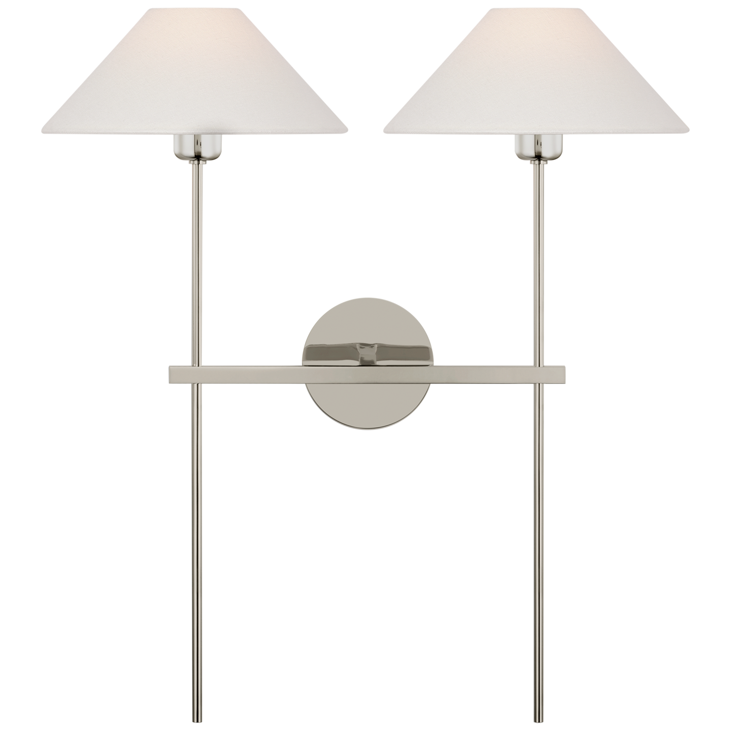 Featuring Hackney 25" Double Tail Sconce by Visual Comfort at Amethyst Home. Illuminate your space with the sleek and modern Hackney Double Tail Sconce. With its unique double tail design and 25" size, this sconce will provide the perfect amount of light for any room. Made with high-quality materials, it is sure to add a touch of elegance to your décor.Ov.  Amethyst Home provides interior design, new home construction design consulting, vintage area rugs, and lighting in the Scottsdale metro area.