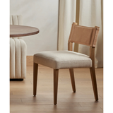 Featuring Ferris Dining Chair - Winchester Beige by Four Hands at Amethyst Home. This Ferris dining chair is comfortable enough for long dinner parties.  Super chic seating with an attractive back!  Did we mention it's performance fabric?
Overall Dimensions: 20"W x 21.75"L x 32"HColors: Winchester Beige, Burnished Parawood, Thames CreamMaterials: Top Grain. Amethyst Home provides interior design, new home construction design consulting, vintage area rugs, and lighting in the Scottsdale metro area.