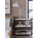 Featuring Tatum Nightstand - Hammered Gray by Four Hands at Amethyst Home. A luxe alternative to nightstands -- this Tatum marble nightstand is sophisticated, easy to style, and we love the proportions with a king sized bed.
Overall Dimensions: 25"W x 18"L x 26"H
Colors: Hammered Grey W/Clear Powder Coat, Polished White MarbleMaterials: Iron, Solid MarbleWeight. Amethyst Home provides interior design, new home construction design consulting, vintage area rugs, and lighting in the Miami metro area.