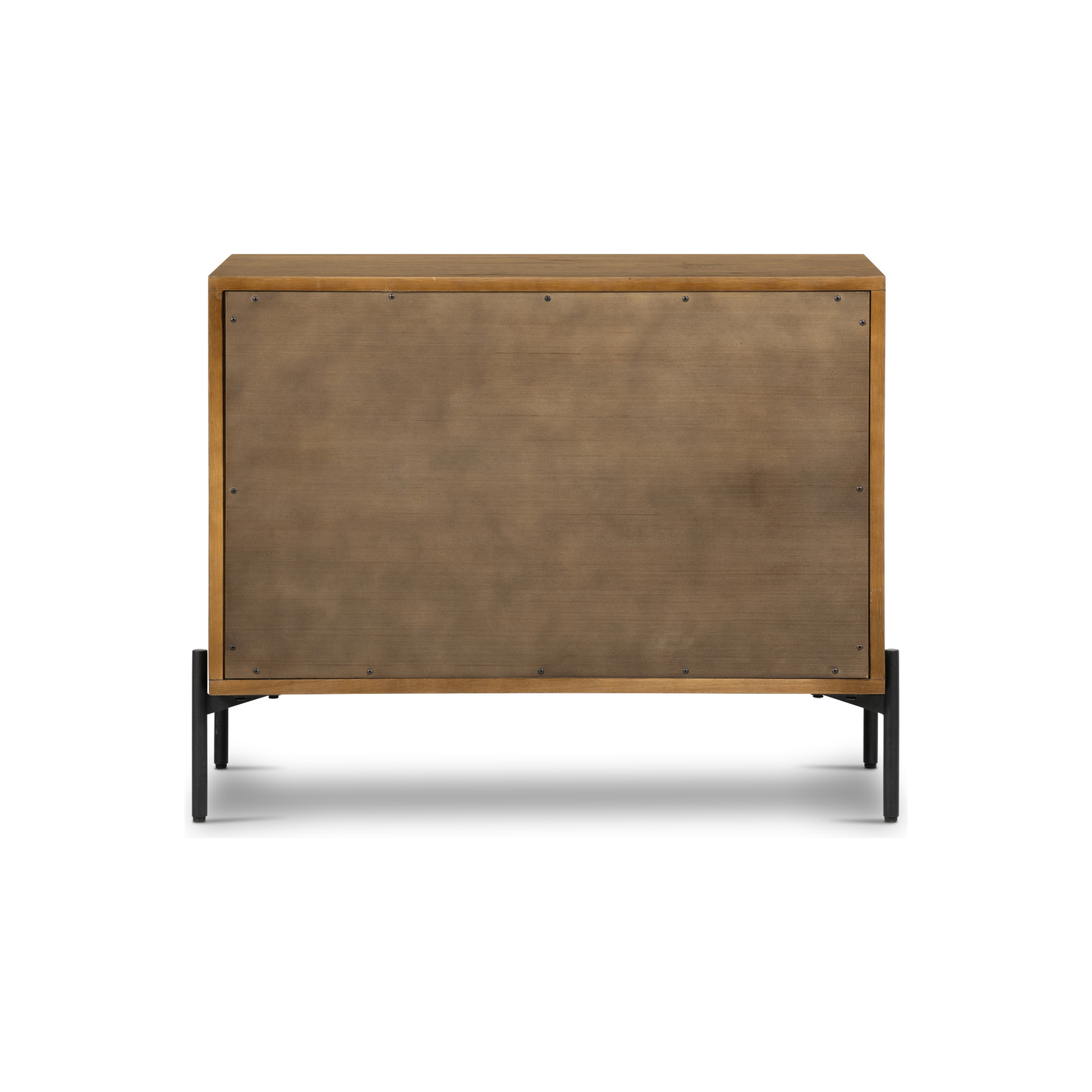 Featuring Eaton Large Nightstand - Amber-finished oak by Four Hands at Amethyst Home. Clean and streamlined. Amber-finished oak features three large drawers plus gunmetal-finished hardware, for a look that's always in style. Dark resin plays up woods' natural graining.
Overall Dimensions: 33.50"W x 18.50"L x 26"WColors: Amber Oak Resin, Dark GunmetalMate.  Amethyst Home provides interior design, new home construction design consulting, vintage area rugs, and lighting in the Kansas City metro area.