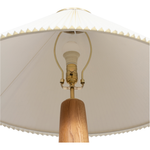 Featuring Nora Light Oak Floor Lamp by Four Hands at Amethyst Home. Modern minimal meets traditional. A tapered wood floor lamp base is topped with a design-forward pleated shade.Overall Dimensions: 28"W x 28"L x 66"HColors: Light Oak, Antique Brass, Cream LinenMaterials: Solid Oak, Steel Plating, 100% Flax/LinenWeight: 46.3 lbBulb(s) Included: YesBulb Type: . Amethyst Home provides interior design, new home construction design consulting, vintage area rugs, and lighting in the Seattle metro area.
