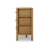 Featuring Meadow Tawny Oak 6 Drawer Dresser by Four Hands at Amethyst Home. With simple shaping inspired by midcentury casing, exposed framework and a warm oak finish bring a handcrafted, minimalist look to modern bedroom styling, with six spacious drawers for ample storage.
Overall Dimensions: 68.75"W x 17.50"L x 34.25"HColors: Tawny Oak Veneer, Tawny OakMat. Amethyst Home provides interior design, new home construction design consulting, vintage area rugs, and lighting in the Phoenix metro area.