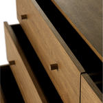 Featuring Meadow Tawny Oak 6 Drawer Dresser by Four Hands at Amethyst Home. With simple shaping inspired by midcentury casing, exposed framework and a warm oak finish bring a handcrafted, minimalist look to modern bedroom styling, with six spacious drawers for ample storage.
Overall Dimensions: 68.75"W x 17.50"L x 34.25"HColors: Tawny Oak Veneer, Tawny OakMat. Amethyst Home provides interior design, new home construction design consulting, vintage area rugs, and lighting in the Boulder metro area.