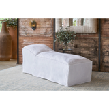 Sienna White Linen Slipcovered Chaise | shipping 1/6/2026