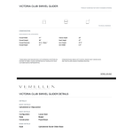 The Victoria Club Swivel Glider charms with its sleek, modern silhouette, gracefully curved armrests, and a plush, inviting loose seat cushion.  Its smooth swivel glider base adds a touch of functional elegance for effortless movement and ultimate relaxation. Amethyst Home provides interior design, new home construction design consulting, vintage area rugs, and lighting in the Monterey metro area.