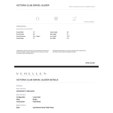 The Victoria Club Swivel Glider charms with its sleek, modern silhouette, gracefully curved armrests, and a plush, inviting loose seat cushion.  Its smooth swivel glider base adds a touch of functional elegance for effortless movement and ultimate relaxation. Amethyst Home provides interior design, new home construction design consulting, vintage area rugs, and lighting in the Monterey metro area.