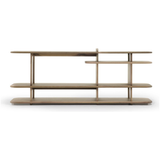 The Brisbane Console is part of an architectural series where vertical and horizontal planes, voids and solids have a rhythmic and playful conversation. Amethyst Home provides interior design, new home construction design consulting, vintage area rugs, and lighting in the Tampa metro area.