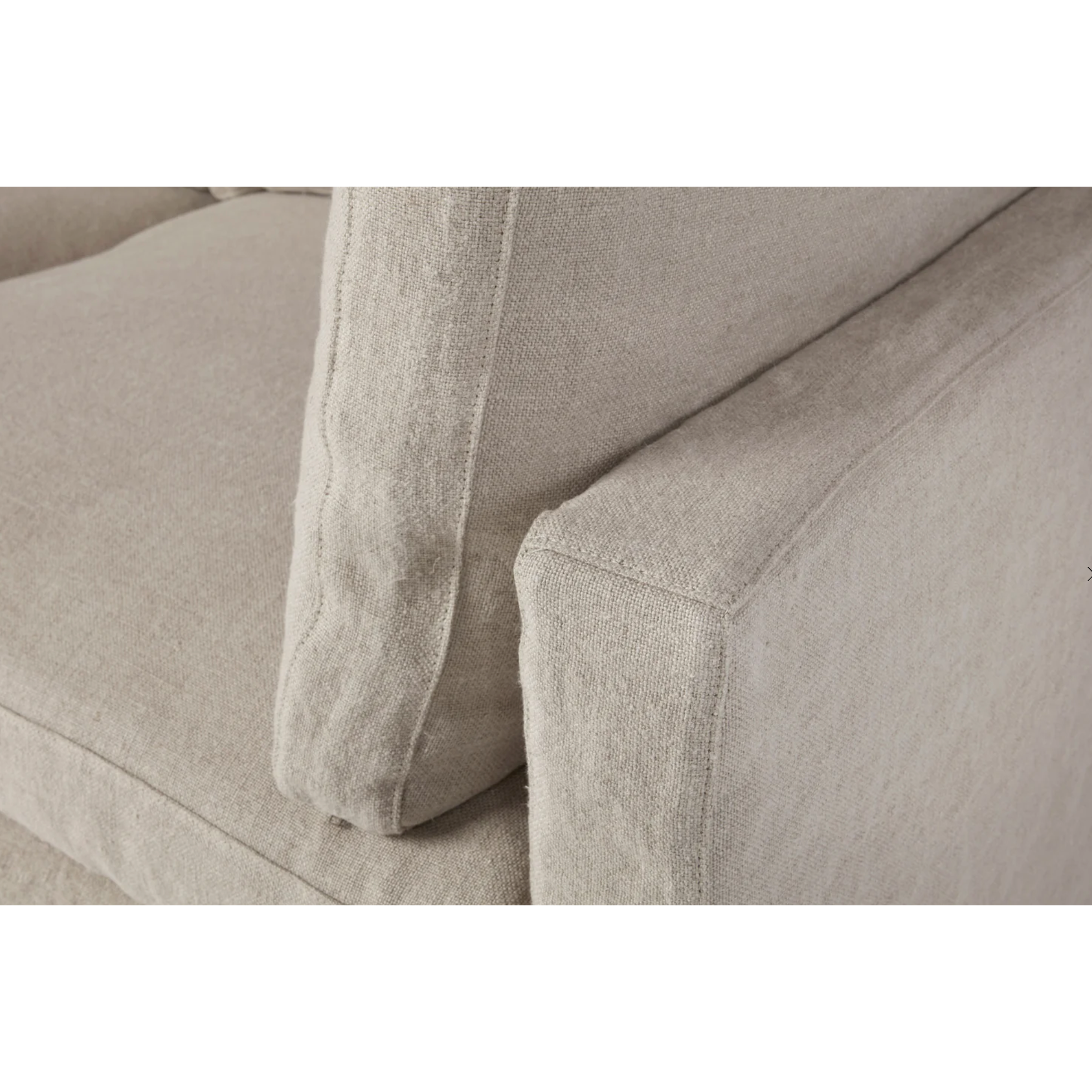 Featuring Louis Sofa Family by Cisco Brothers at Amethyst Home. This Louis sofa is a shop favorite -- simply beautiful and so comfortable for the modern family! The Louis Sofa blends modern and coastal aesthetics with clean lines, a straight skirt, and a subtle 2" slit. It’s two-over-two cushions provide the perfect seating to catch up with old friends or ente. Amethyst Home provides interior design, new home construction design consulting, vintage area rugs, and lighting in the Tampa metro area.