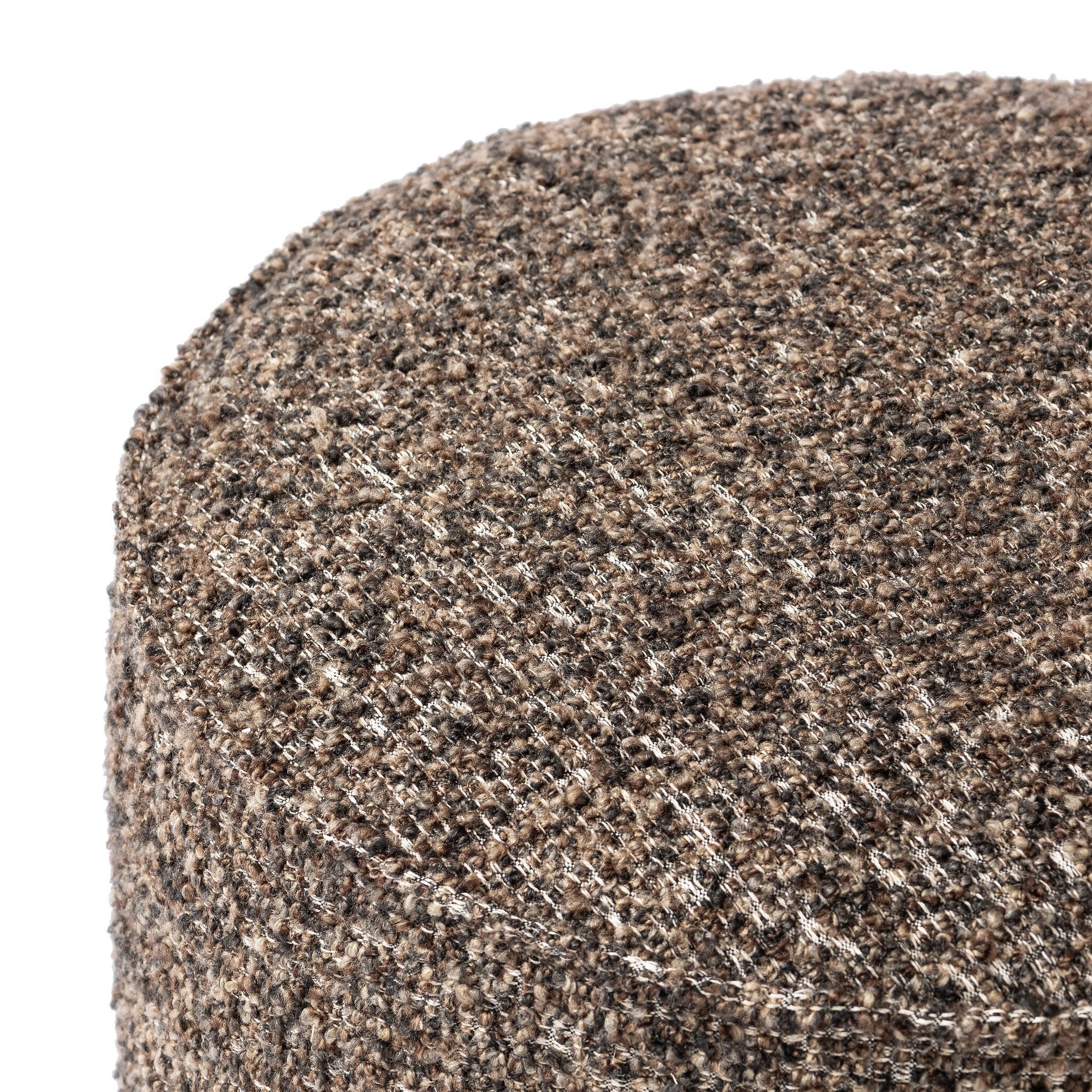 Featuring Sinclair Ivan Granite Round Ottoman by Four Hands at Amethyst Home. This round ottoman of textural upholstery can be placed just about anywhere, bringing with it a hip retro vibe.Overall Dimensions: 22.00"w x 22.00"d x 18.50"hWeight : 13.23 lbsMaterials : 60% Acrylic, 33% Cotton, 7% Polyester, Solid Parawood, 100% Polyester. Amethyst Home provides interior design, new construction, custom furniture, and area rugs in the Austin metro area