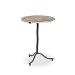 Featuring Sophie Creamy Taupe Marble End Table by Four Hands at Amethyst Home. A dark brass base contrasts a smooth taupe marble top with heavy veining for added movement.Overall Dimensions: 18.25"w x 18.00"d x 24.25"hWeight : 26.05 lbsMaterials :Solid Marble, Iron. Amethyst Home provides interior design, new construction, custom furniture, and area rugs in the Dallas metro area