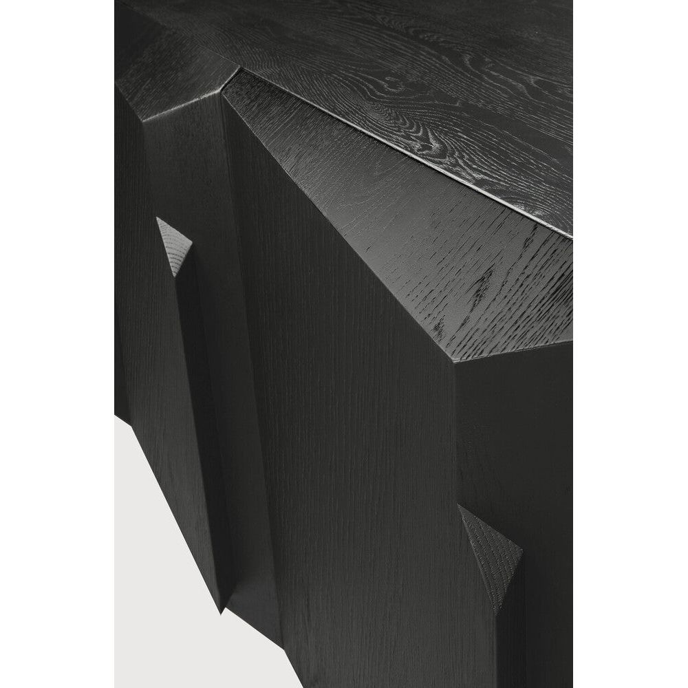 Featuring Stairs Sideboard Oak Black by Ethnicraft at Amethyst Home. An angular composition, designed by Alain van Havre, forms the heart of a design that aims to distance itself from traditional static and immobile surfaces. A unique sense of volume is created which alters your perception of the sideboard as you walk by.Adjustable Shelves : YesAnti-tipping mechanism : YesBrushed . Amethyst Home provides interior design, new construction, custom furniture, and area rugs in the Park City metro area