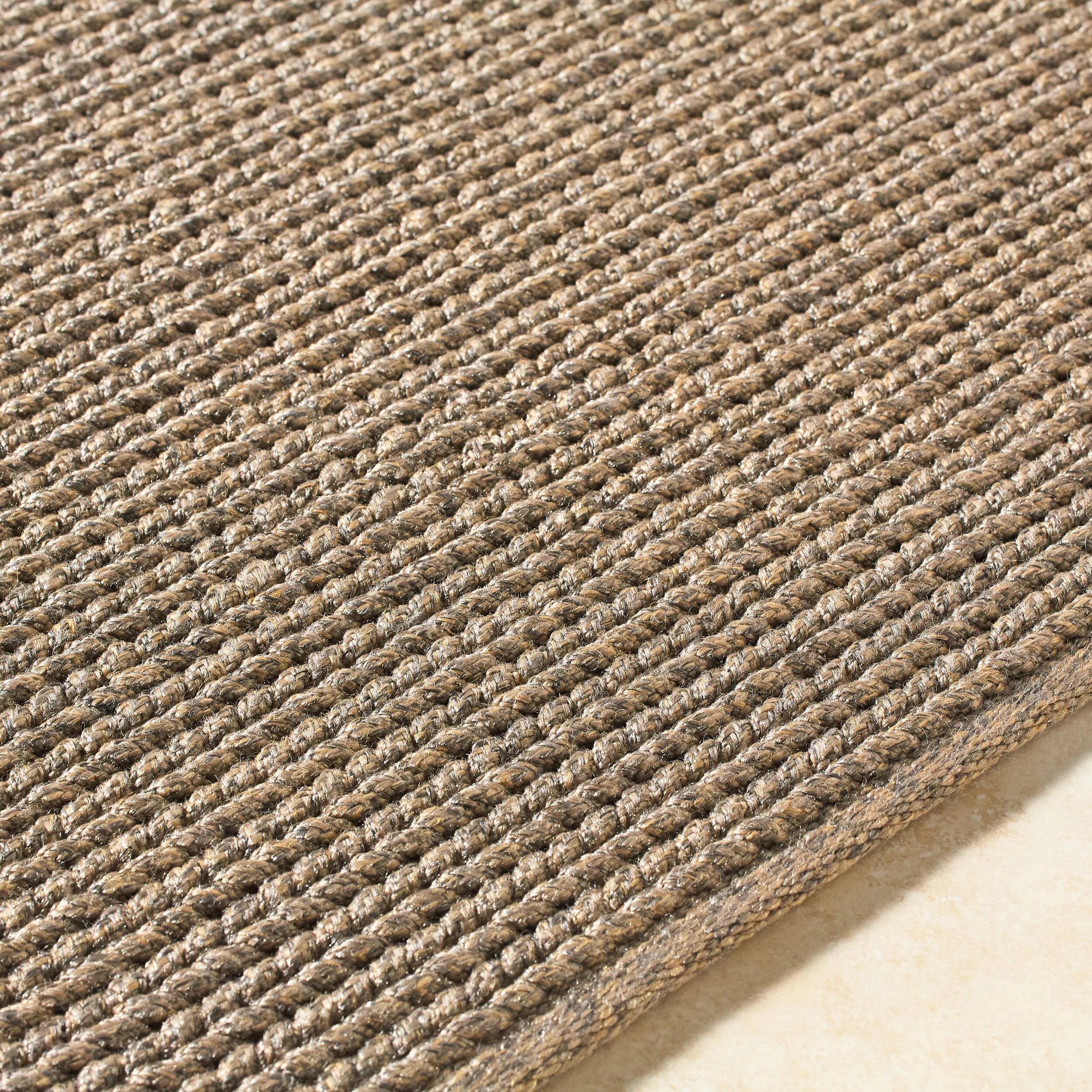 Add a touch of coastal charm to your home with the Beach House Hand Made Rug. Expertly hand woven in India, this rug is made from durable polypropylene, making it safe for outdoor use and easy to care for. Its stylish design can enhance any space, bringing a warm and welcoming vibe to your setting. Amethyst Home provides interior design, new home construction design consulting, vintage area rugs, and lighting in the Newport Beach metro area.