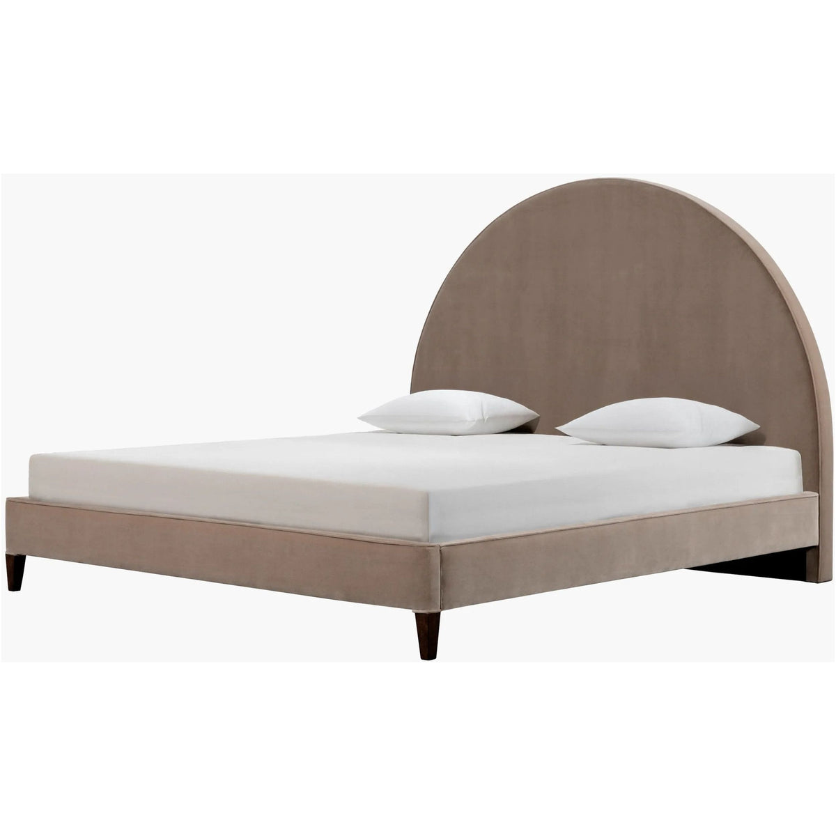 Elipse Velvet Upholstered Bed