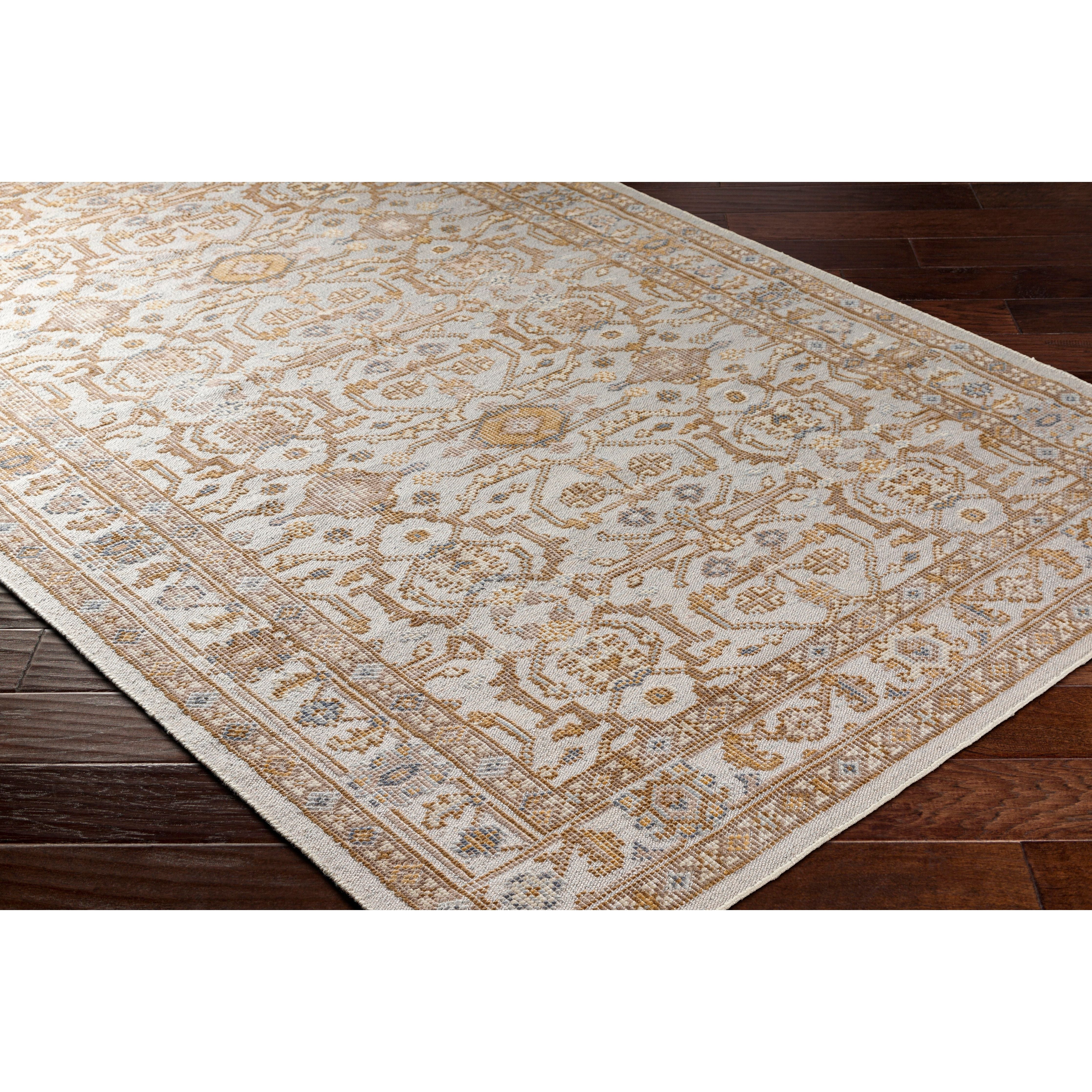 Featuring Revere Light Gray Hand-Knotted Rug by Surya at Amethyst Home. The Revere Light Gray rug showcases a traditional inspired design. The neutral colors and soft materials make it a cozy addition to any space, especially living rooms and dens.
Hand-Knotted100% Recycled PET Yarn
Clean spills immediately by blotting with a clean, dry sponge or cloth. A. Amethyst Home provides interior design, new home construction design consulting, vintage area rugs, and lighting in the Kansas City metro area.