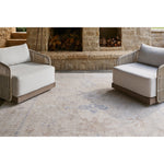 Featuring Revere Natural Hand-Knotted Rug by Surya at Amethyst Home. Soft enough for indoors and durable enough for all season weather. Hand-knotted of sustainable PET, the Revere Natural hand-knotted rug's superpower is that it can be easily cleaned and hosed off outside!
Hand Knotted100% Recycled PET Yarn
Clean spills immediately by blotting with a clea. Amethyst Home provides interior design, new home construction design consulting, vintage area rugs, and lighting in the Kansas City metro area.