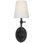 Featuring Alton Pivoting Sconce by Visual Comfort at Amethyst Home. Experience the elegant combination of tradition and artistry with our Alton Pivoting Sconce. Meticulously crafted for a timeless appeal, it adds a touch of sophistication to any space. Let its warm glow and intricate design elevate your home.
Overall Dimensions: 6" L x 6" W x 16.5".  Amethyst Home provides interior design, new home construction design consulting, vintage area rugs, and lighting in the Laguna Beach metro area.