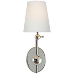 Featuring Alton Pivoting Sconce by Visual Comfort at Amethyst Home. Experience the elegant combination of tradition and artistry with our Alton Pivoting Sconce. Meticulously crafted for a timeless appeal, it adds a touch of sophistication to any space. Let its warm glow and intricate design elevate your home.
Overall Dimensions: 6" L x 6" W x 16.5".  Amethyst Home provides interior design, new home construction design consulting, vintage area rugs, and lighting in the Austin metro area.