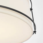 Featuring Callaway 18" Flush Mount by Visual Comfort at Amethyst Home. Enhance the lighting in any room with the Callaway 18" Flush Mount. Featuring a sleek and modern design, this ceiling light provides a soft, even glow. With its easy installation, high quality materials, and energy efficiency, it is a perfect addition to any home or office space.
Overall Dim. Amethyst Home provides interior design, new home construction design consulting, vintage area rugs, and lighting in the Miami metro area.