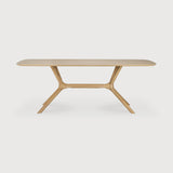 Featuring X Oak Rectangular Dining Table by Ethnicraft at Amethyst Home. Complex in its simplicity. The X table’s sturdy, yet intricate, construction is a true work of art and a credit to the most advanced woodworking techniques. With a seamless structural interplay between the unique shape of the legs and the soft lines of the tabletop, guests will enjoy the most comfortable . Amethyst Home provides interior design, new construction, custom furniture, and area rugs in the Newport Beach metro area