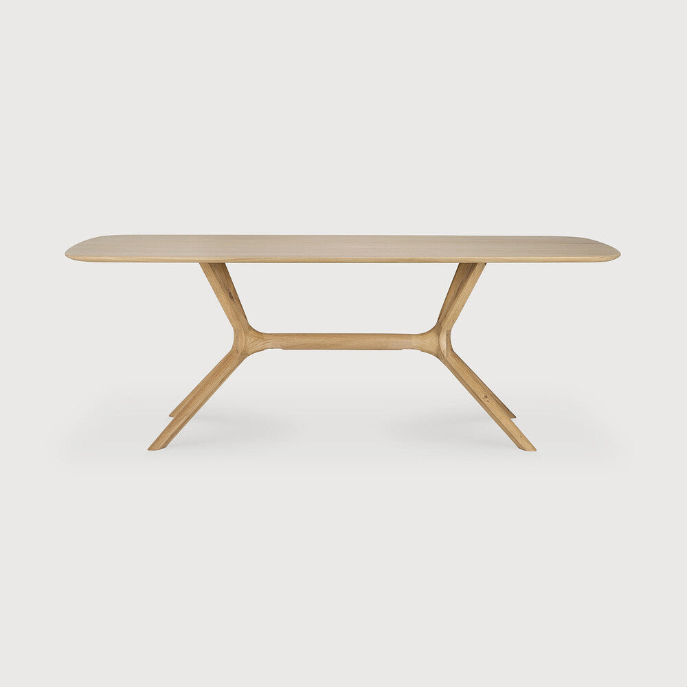 X Oak Rectangular Dining Table