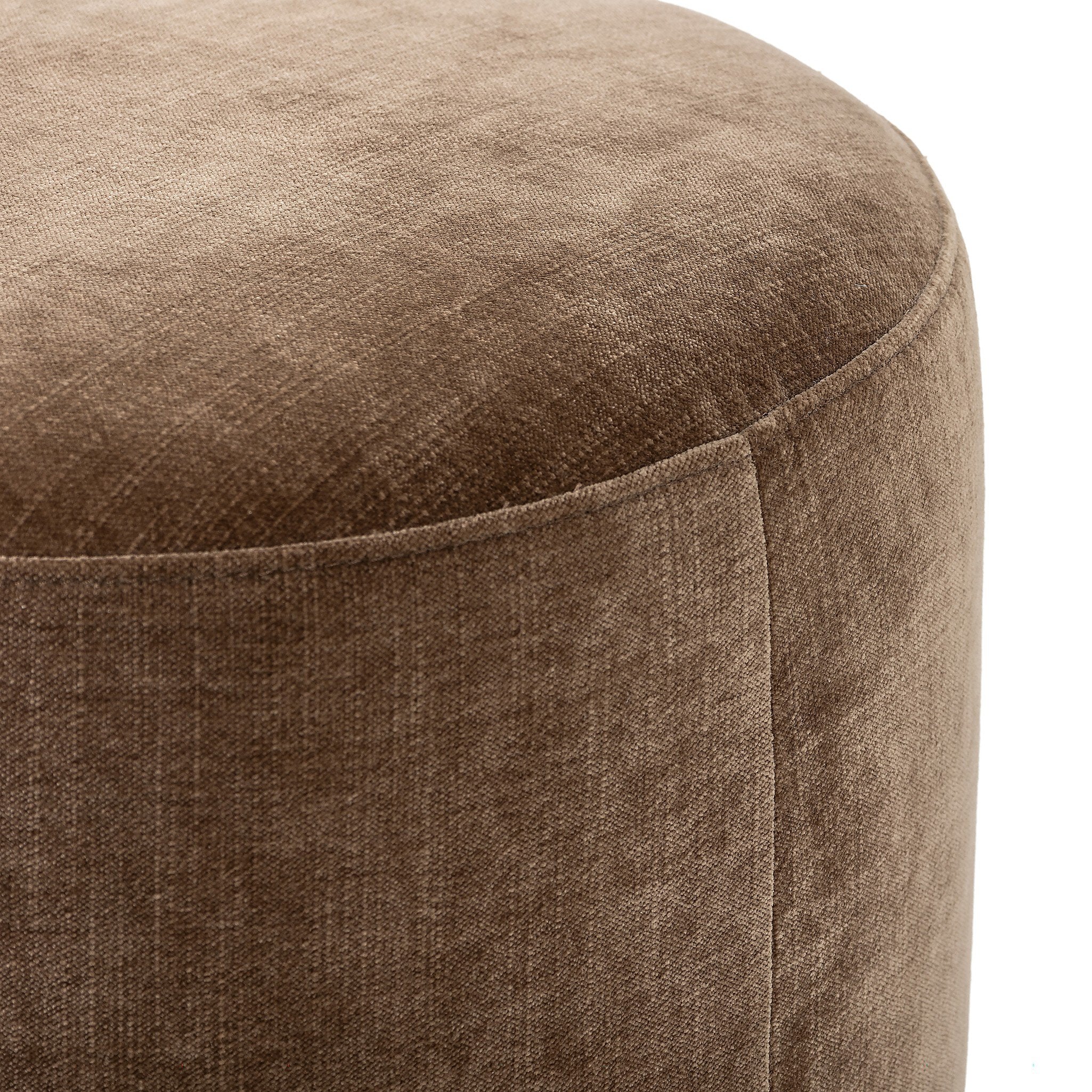 Featuring Zena Altair Mushroom Ottoman by Four Hands at Amethyst Home. Perfectly sized for smaller spaces, a versatile ottoman brings an extra surface or seat to any room.Overall Dimensions: 18.00"w x 18.00"d x 19.50"hWeight : 13.89 lbsMaterials : 100% Polyester, Solid Parawood, 50% Viscose, 50% Wool. Amethyst Home provides interior design, new construction, custom furniture, and area rugs in the Des Moines metro area