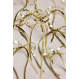 Maxi Gold Duster Bow Holiday Statement Earrings