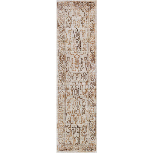 Featuring Hightower Brown Hand-Knotted Rug by Surya at Amethyst Home. The Hightower Collection showcases traditional inspired designs that exemplify timeless styles of elegance, comfort, and sophistication. With their Hand-Knotted construction, these rugs provide a durability that can not be found in other handmade constructions, and boasts the ability .  Amethyst Home provides interior design, new home construction design consulting, vintage area rugs, and lighting in the Laguna Beach metro area.