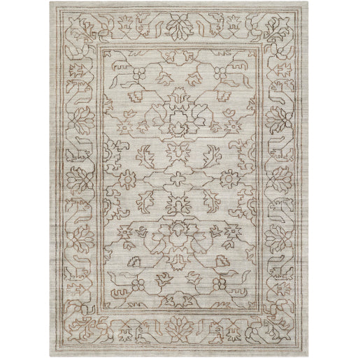 Featuring Hightower Brown Hand-Knotted Rug by Surya at Amethyst Home. The Hightower Collection showcases traditional inspired designs that exemplify timeless styles of elegance, comfort, and sophistication. With their Hand-Knotted construction, these rugs provide a durability that can not be found in other handmade constructions, and boasts the ability to b.  Amethyst Home provides interior design, new home construction design consulting, vintage area rugs, and lighting in the Monterey metro area.