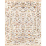 Featuring Kushal Freya Hand-Knotted Rug by Surya at Amethyst Home. The Kushal Freya rug is a stylish vintage-inspired piece crafted from a blend of soft viscose and wool. The lush cream tones, contrasted with pastel highlights, creates a bright and bold statement for any bedroom. The perfect addition for any interior, the Kushal Rug will bring a touch of class to your. Amethyst Home provides interior design, new construction, custom furniture, and area rugs in the Laguna Beach metro area. KUS-2306