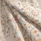 Featuring Kushal Freya Hand-Knotted Rug by Surya at Amethyst Home. The Kushal Freya rug is a stylish vintage-inspired piece crafted from a blend of soft viscose and wool. The lush cream tones, contrasted with pastel highlights, creates a bright and bold statement for any bedroom. The perfect addition for any interior, the Kushal Rug will bring a touch of class to your home. Amethyst Home provides interior design, new construction, custom furniture, and area rugs in the Potomac metro area. KUS-2306