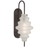 Featuring Tableau Large Sconce by Visual Comfort at Amethyst Home. Defined by its signature glass shade with undulating, circular lines, Kelly Wearstler's Tableau series embodies modern classic design. Mixing metal with clear or textured volcanic glass, the unique forms create elegant flush mounts and sconces that are ideal for any space.Overall Dimensions: 6.  Amethyst Home provides interior design, new home construction design consulting, vintage area rugs, and lighting in the Dallas metro area.