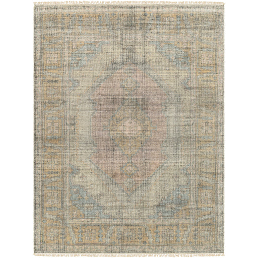 Featuring Nirvana Hand-Knotted Rug by Surya at Amethyst Home. The Nirvana Hand-Knotted Rug is a luxurious addition to any living space. Crafted with a blend of wool and viscose, this rug features a traditional center medallion and a soft, smooth feel. The muted colors of Dusty Coral, Beige and Gray create a classic look to bring warmth and style to any space.
Hand-Knotted75% Wool | 25%. Amethyst Home provides interior design, new construction, custom furniture, and area rugs in the Vail metro area