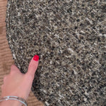 This round ottoman of textural upholstery can be placed just about anywhere, bringing with it a hip retro vibe.Overall Dimensions: 22.00"w x 22.00"d x 18.50"hWeight : 13.23 lbsMaterials : 60% Acrylic, 33% Cotton, 7% Polyester, Solid Parawood, 100% Polyester Amethyst Home provides interior design, new home construction design consulting, vintage area rugs, and lighting in the Washington metro area.