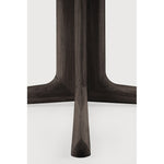 Featuring Corto Square Brown Oak Dining Table by Ethnicraft at Amethyst Home. Inspired by the vaults within grand architectural designs, the Corto's central-footed base provides both visual interest and practical stability with less leg disturbance for your guests. The solid oak tabletop is crafted into the perfect shape, with unique rounded corners to cre.  Amethyst Home provides interior design, new home construction design consulting, vintage area rugs, and lighting in the Nashville metro area.